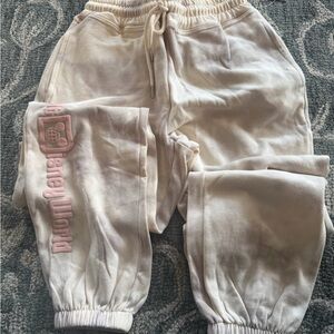 Disney Cream and Pink Kids Joggers